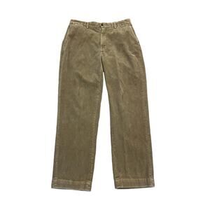 Polo Ralph Lauren Pants Men 34x32 Beige Corduroy Slacks Casual Preppy Luxury